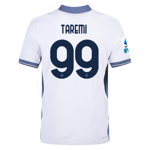 Nike Inter Milan Authentic Mehdi Taremi Away Jersey w/ Serie A + Scudetto Patch 24/25 (White/Silver)