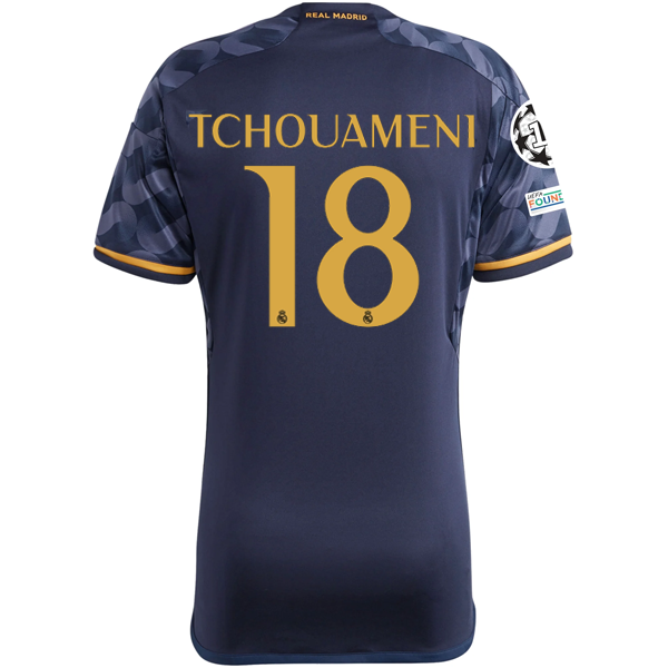 adidas Real Madrid Tchouameni Away Jersey w Champions League