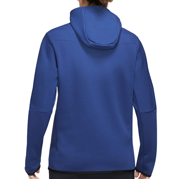Nike Chelsea Tech Fleece Windrunner Jacket 23 24 Rush Blue Club Gold