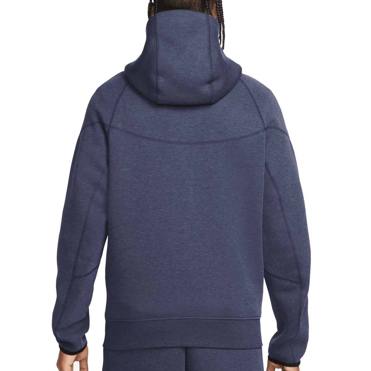 Nike Mens Sportswear Tech Fleece Windrunner Hoodie (Obsidian/Heather/B ...