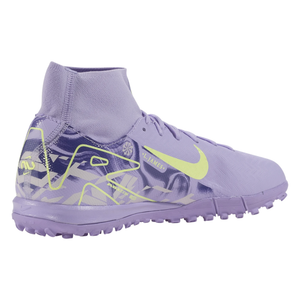 Nike United Zoom Superfly 10 Academy Turf Soccer Shoes (Purple Agate/Barely Volt)