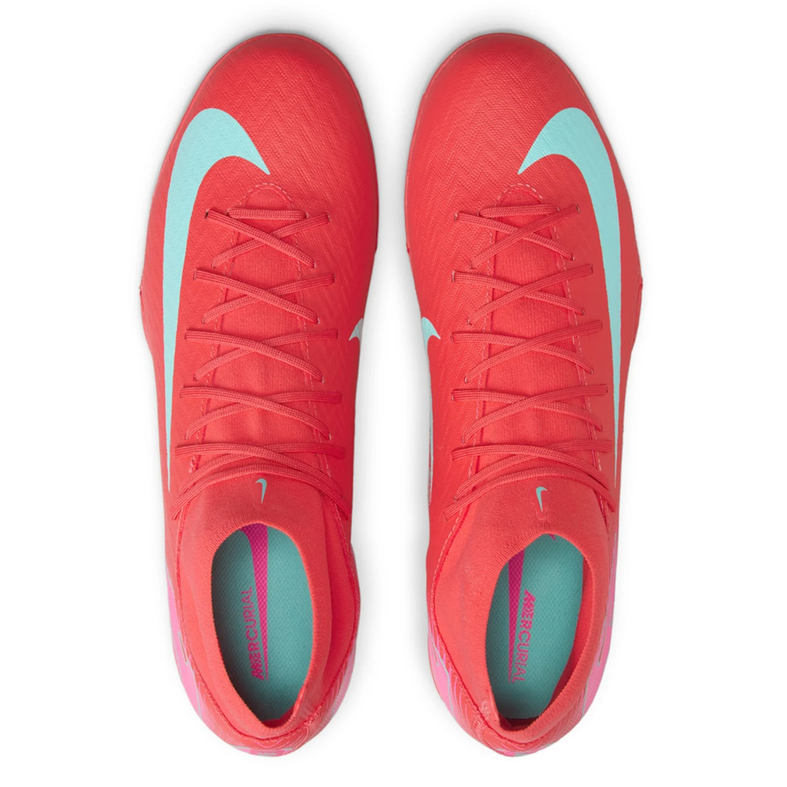 Nike Zoom Superfly 10 Academy Turf Soccer Shoes (Ember Glow/Aurora Green)