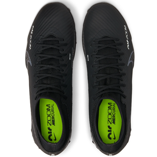 Nike Zoom Superfly 9 Academy Turf Soccer Shoes (Black/Dark Smoke Grey)