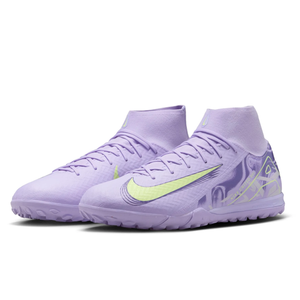 Nike United Zoom Superfly 10 Academy Turf Soccer Shoes (Purple Agate/Barely Volt)