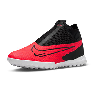 Nike Phantom GX Academy DF Turf Soccer Shoes (Bright Crimson/Black-White)