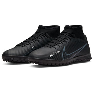 Nike Zoom Superfly 9 Academy Turf Soccer Shoes (Black/Dark Smoke Grey)