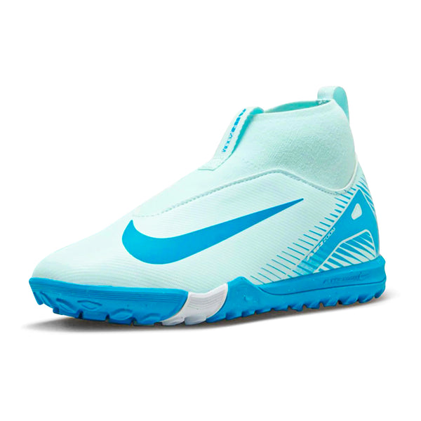 Nike Jr. Zoom Superfly 10 Academy Turf Soccer Shoes Glacier Blue Blue Soccer Wearhouse