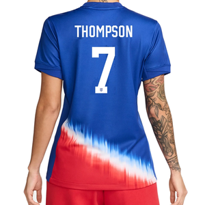 Nike Womens United States Alyssa Thompson Away Jersey 24/25 (Old Royal/White)