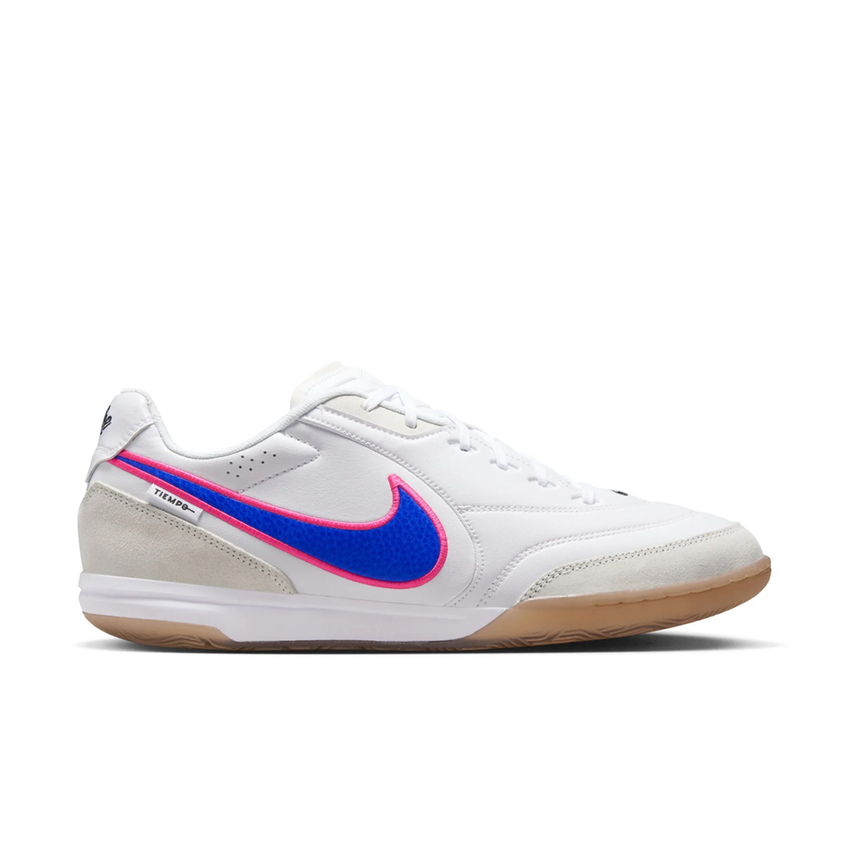Nike Tiempo Streetgato Indoor Soccer Shoes (White/Racer Blue/Pink Blast)