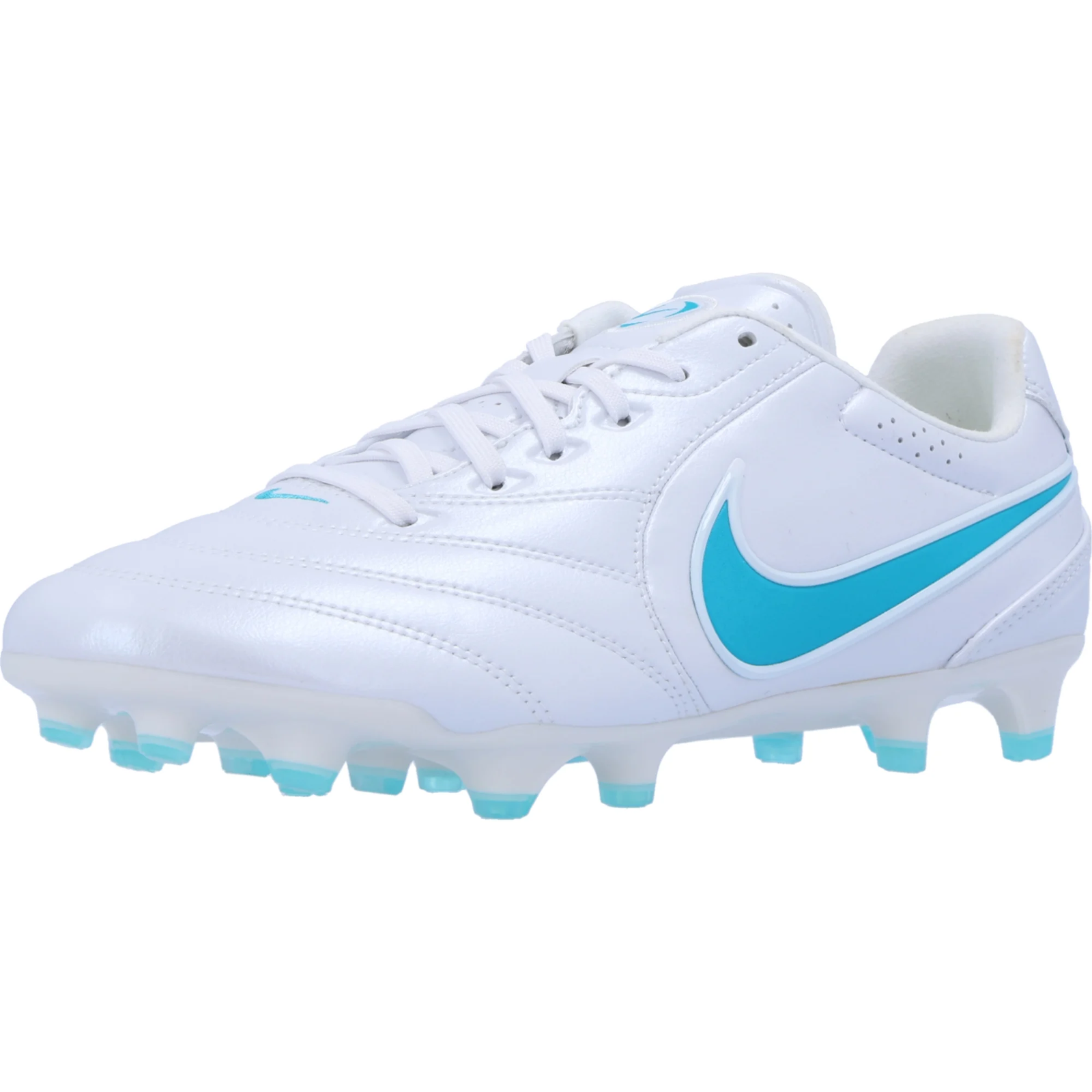 Nike Tiempo Ligera Pro Firm Ground Soccer Cleats (White/Dusty Cactus)