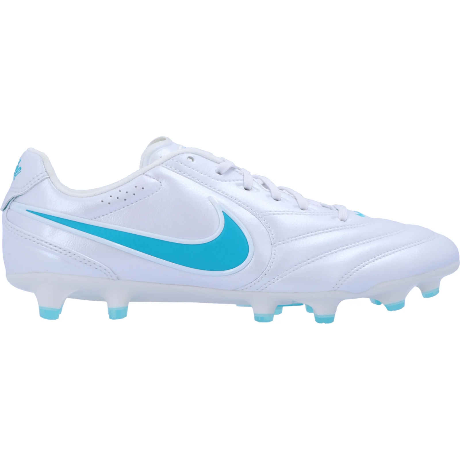 Nike Tiempo Ligera Pro Firm Ground Soccer Cleats (White/Dusty Cactus)