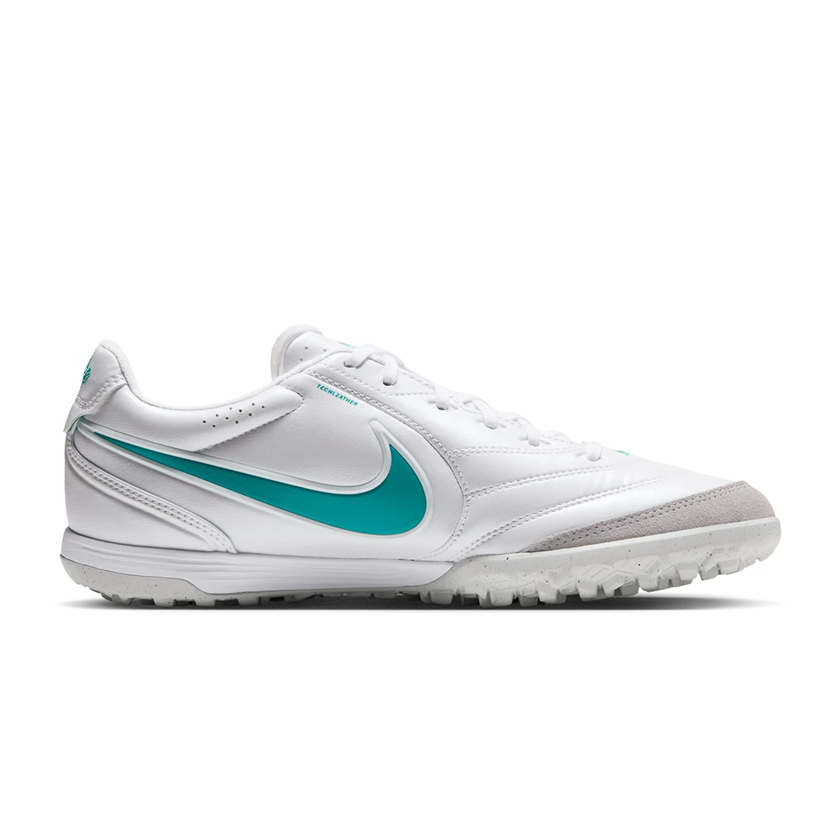 Nike Tiempo Ligera Pro Turf Soccer Shoes (White/Dusty Cactus)