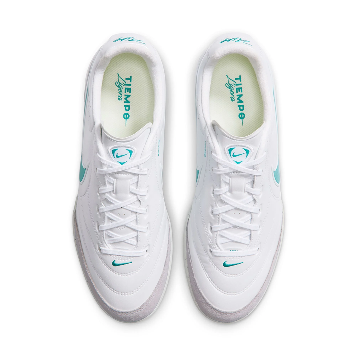 Nike Tiempo Ligera Pro Turf Soccer Shoes (White/Dusty Cactus)