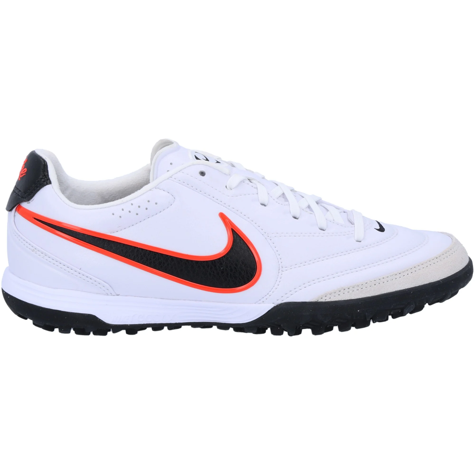 Nike Tiempo Ligera Pro Turf Soccer Shoes (White/Black/Bright Crimson)