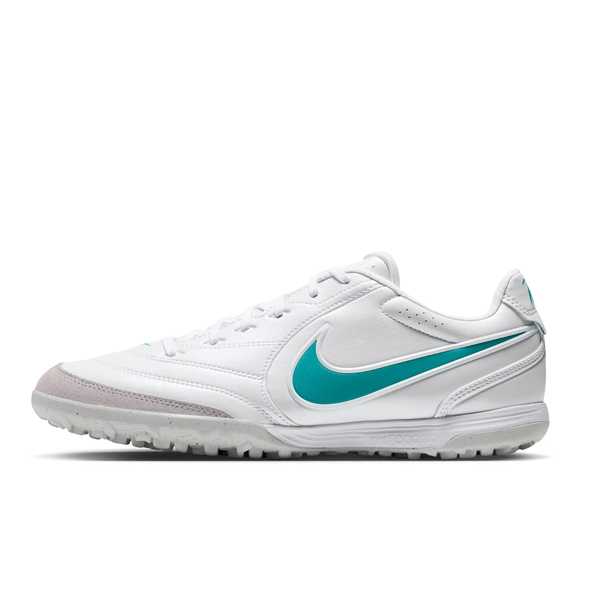 Nike Tiempo Ligera Pro Turf Soccer Shoes (White/Dusty Cactus)