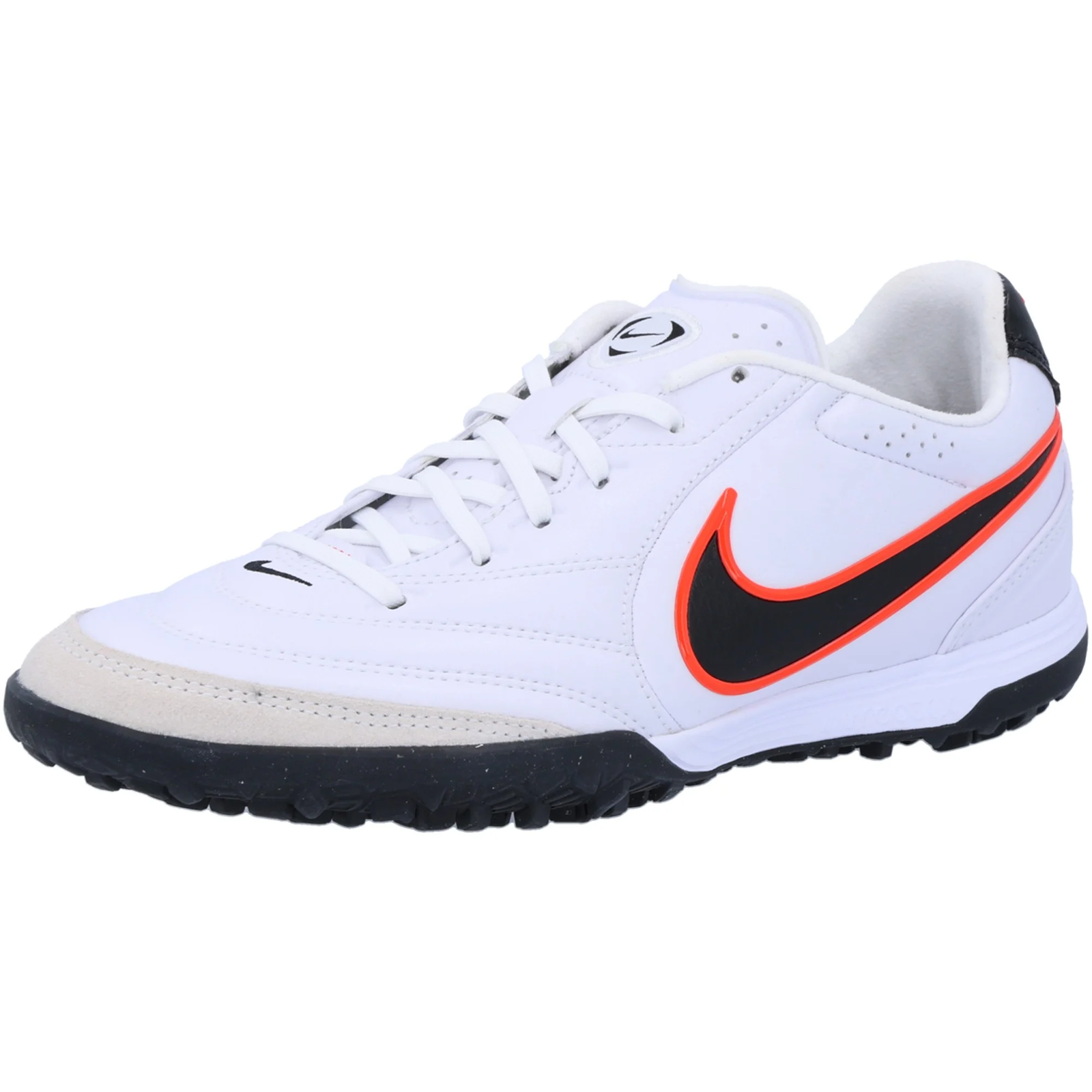 Nike Tiempo Ligera Pro Turf Soccer Shoes (White/Black/Bright Crimson)