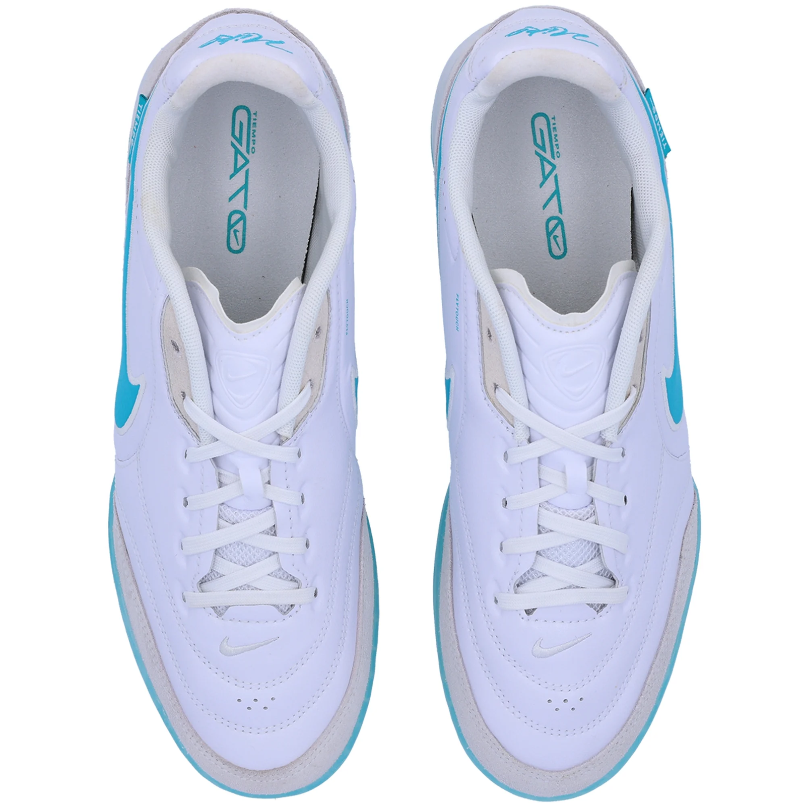 Nike Tiempo Streetgato Indoor Soccer Shoes (White/Dusty Cactus)