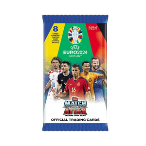 Topps Match Attax Extra Euro 2024 Booster Tin 3 Super Strikers Trading Cards (28 Cards + 3 Limited Edition Cards)