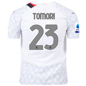 Puma AC Milan Authentic Fikayo Tomori Away Jersey w/ Serie A Patch 23/24 (Puma White/Feather Grey)