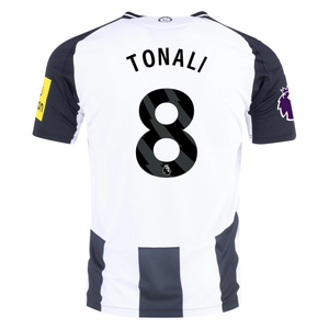 Adidas Newcastle United Authentic Sandro Tonali Home Jersey w/ EPL Patch 24/25 (Black/White)