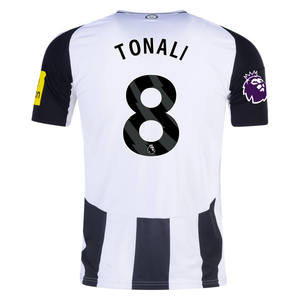 adidas Newcastle United Sandro Tonali Home Jersey w/ EPL Patch 24/25 (Black/White)