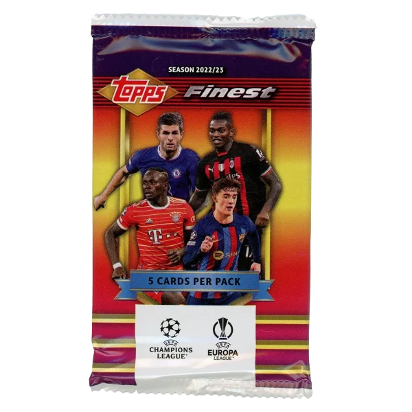 Topps 22/23 UEFA Champions League Finest Flashbacks Trading Pack (5 Cards) | SoccerWearhouse