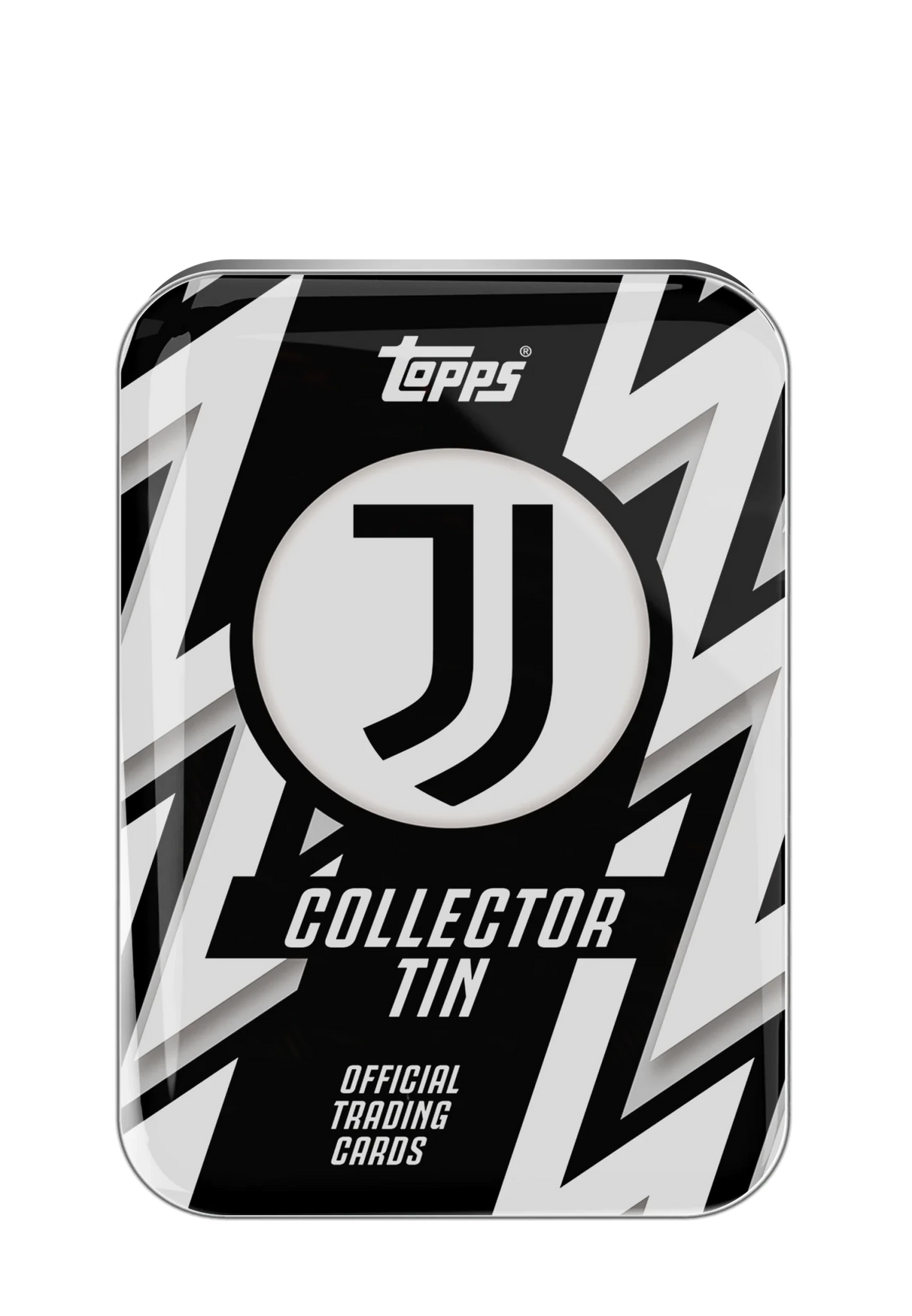 Topps Juventus 25/26 Collectors Tin Set Trading Cards (Black/White) | SoccerWearhouse