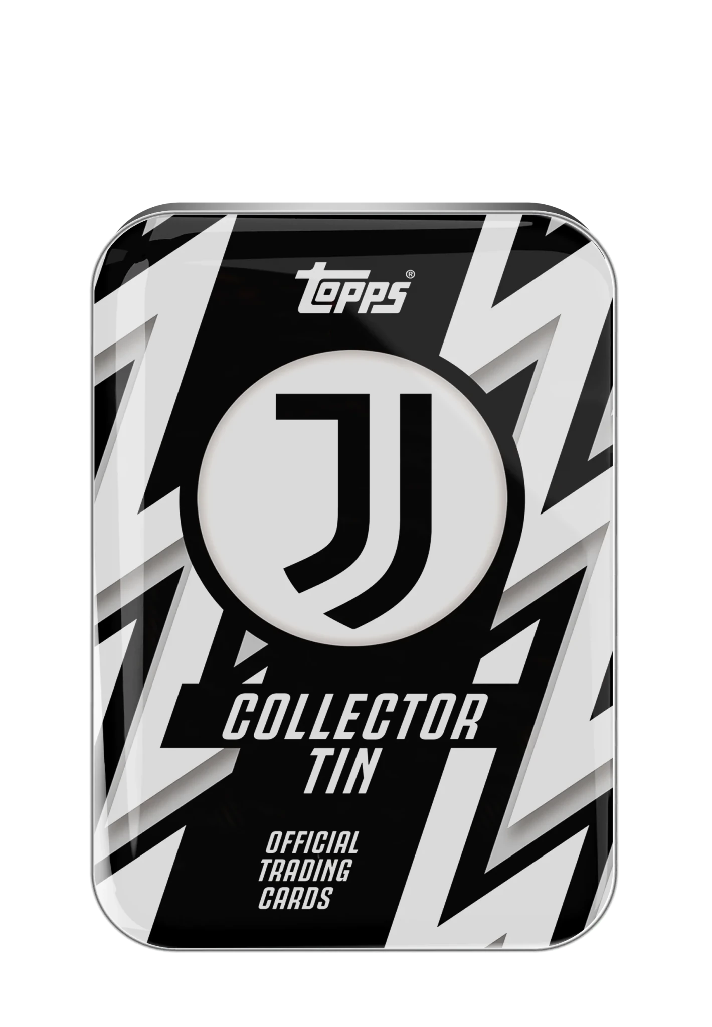 Topps Juventus 25/26 Collectors Tin Set Trading Cards (Black/White) | SoccerWearhouse