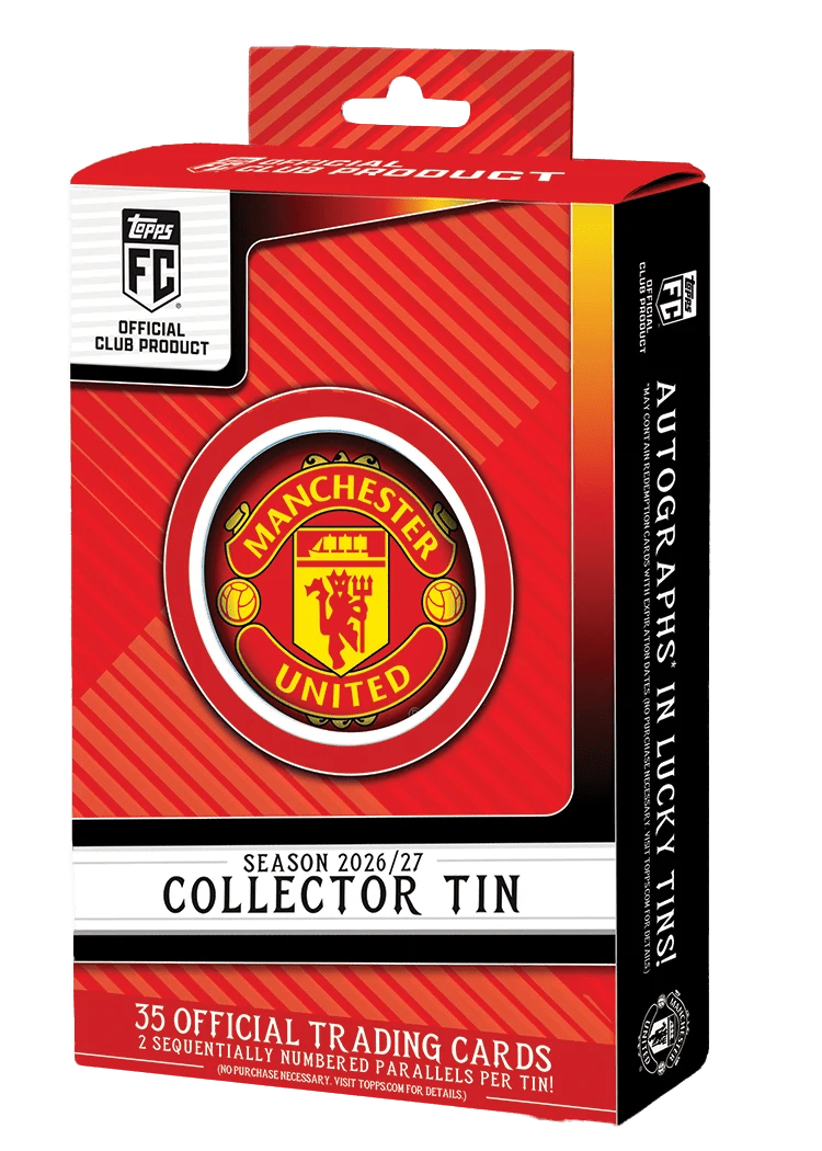 Topps Manchester United Collector Tin Trading Cards 26/27 | SoccerWearhouse