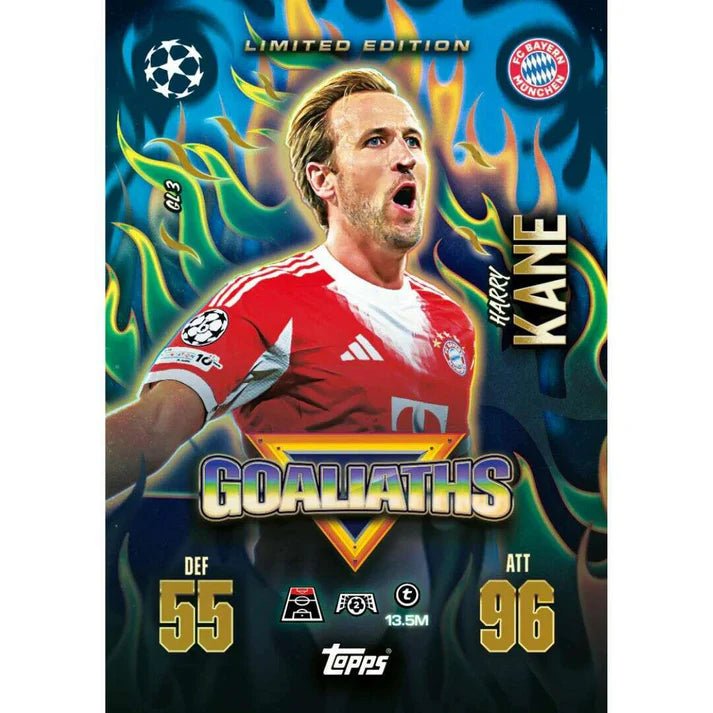 topps match attax limited edition cards Topps UEFA Champions League Match Attax Extra 2025/2026 Mega Tin Goaliaths