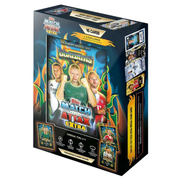Topps Match Attax 2025/26 Goaliaths Mega Tin #1 (45 Cards + 3 Limited