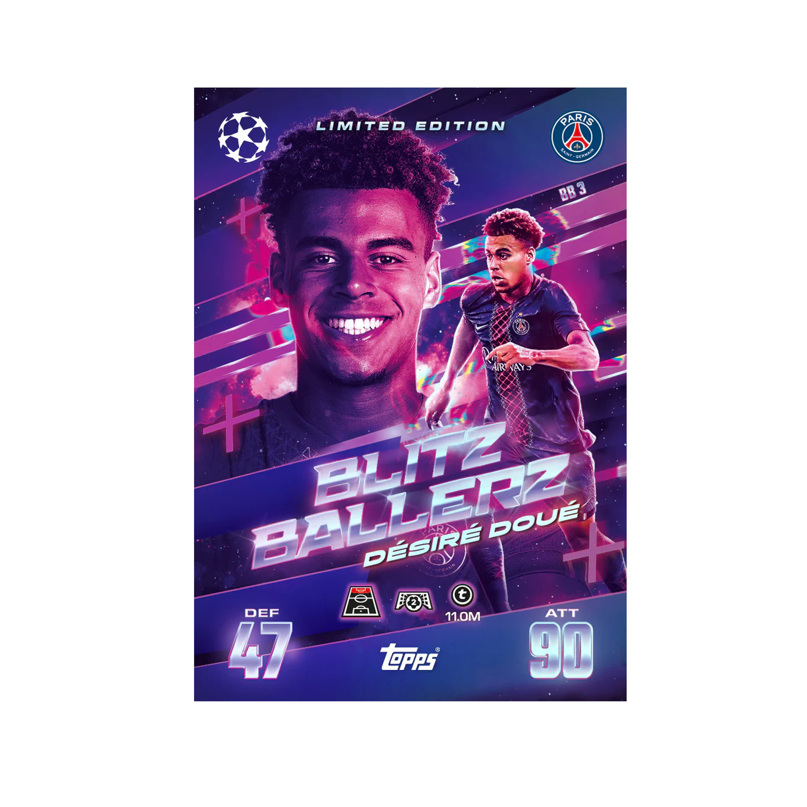 Topps Match Attax Blitz Baller Mega Tin 3 25/26 (45 Cards + 3 Limited Edition) | SoccerWearhouse