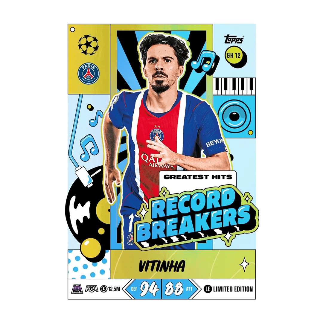 Topps UCL 26/27 Match Attax #1 Chart Toppers Cards (Green/Red) | SoccerWearhouse