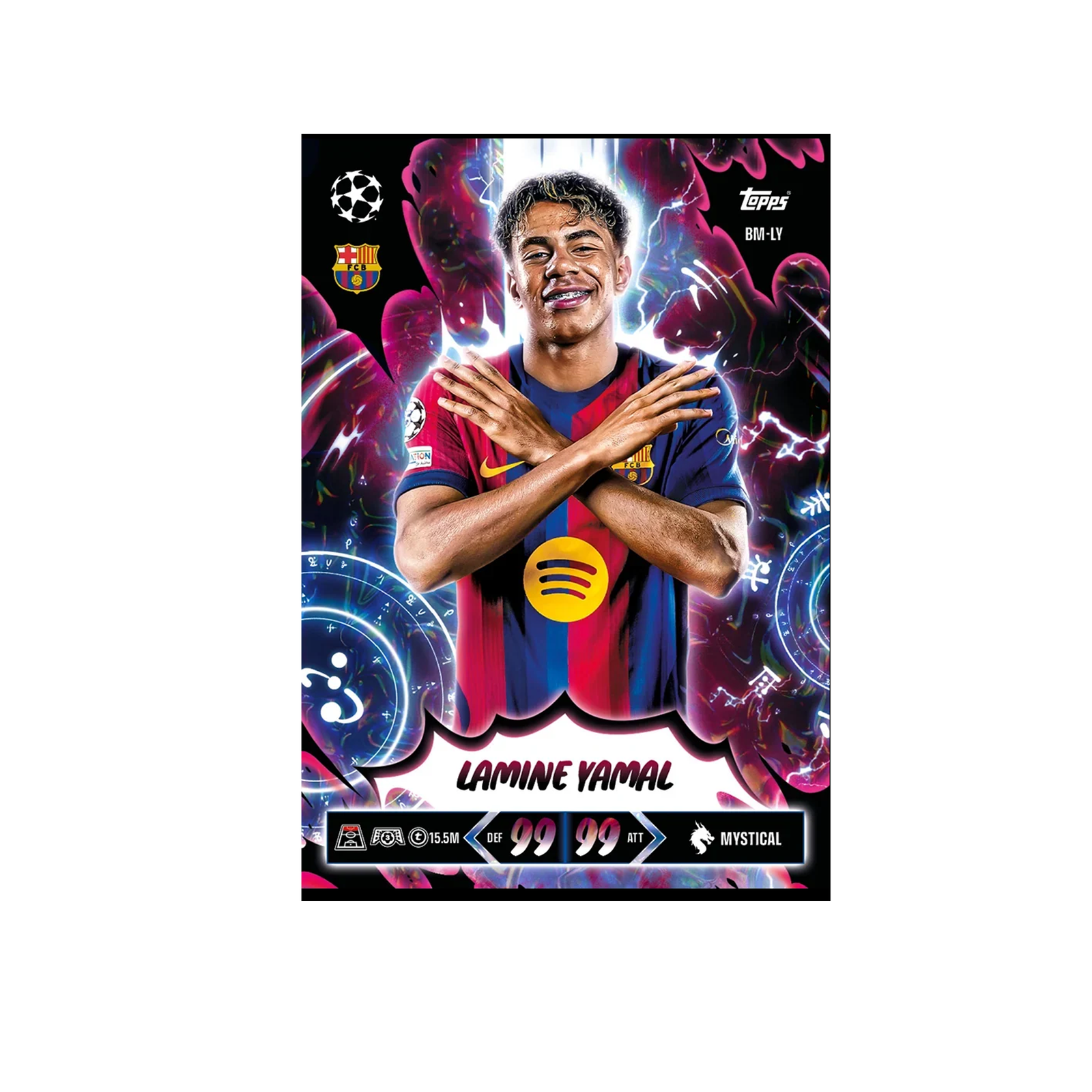 Topps UCL 26/27 Match Attax #2 New Entries Trading Cards (Purple/Orange)