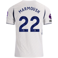 Nike Mens Tottenham Hotspur Omar Marmoush Home Jersey w/ EPL + No Room For Racism 26/27 (White)