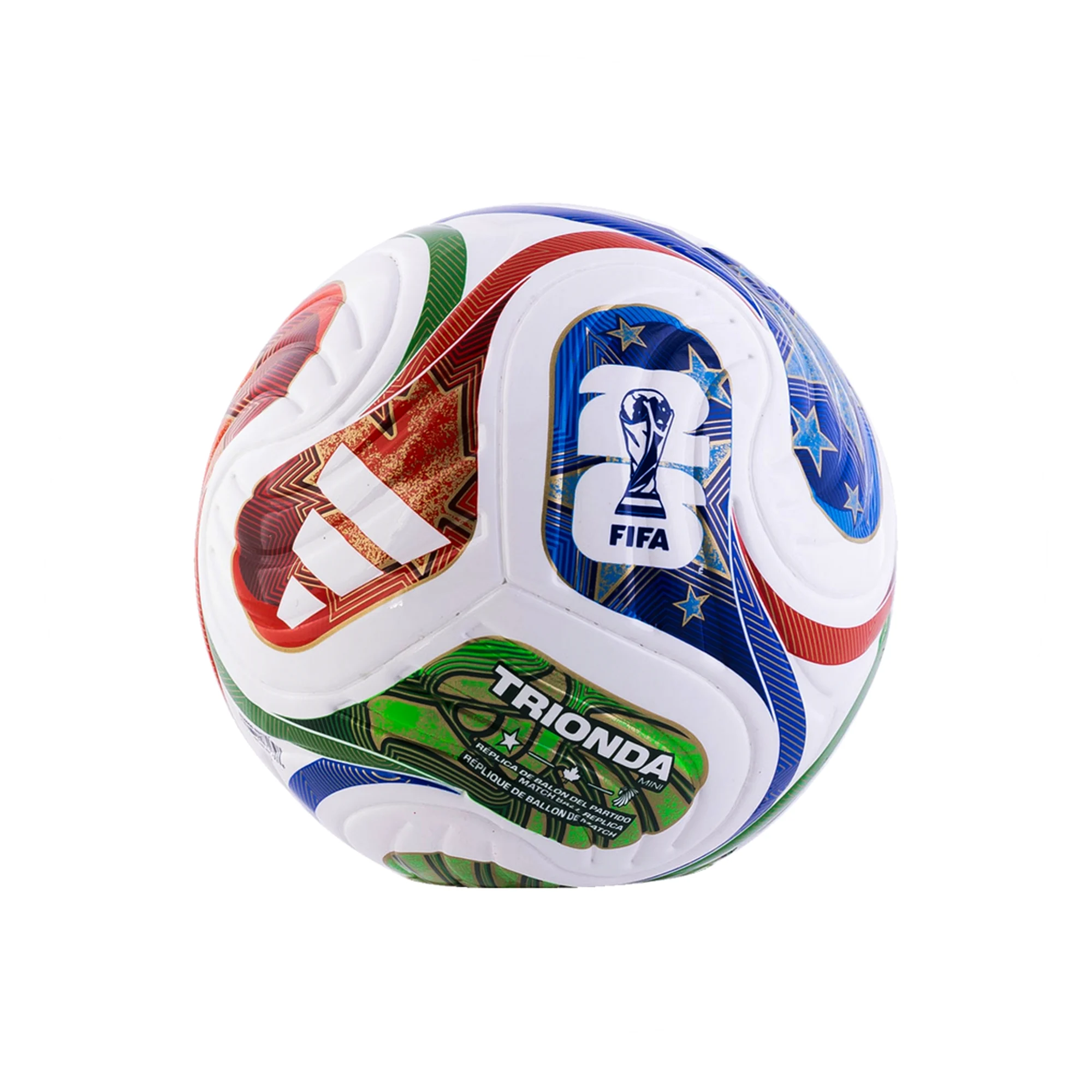 adidas FIFA World Cup 2026 Trionda Mini Ball (White/Red/Green)