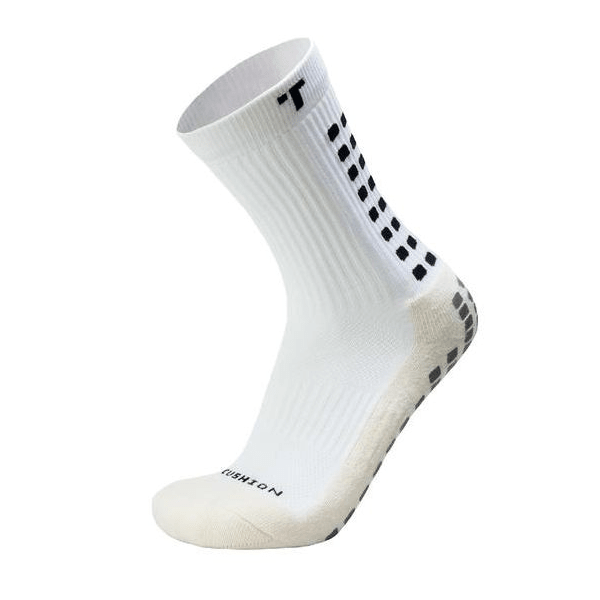 TRUsox 3.0 Mid - Calf Crew Grip Socks (White) | SoccerWearhouse