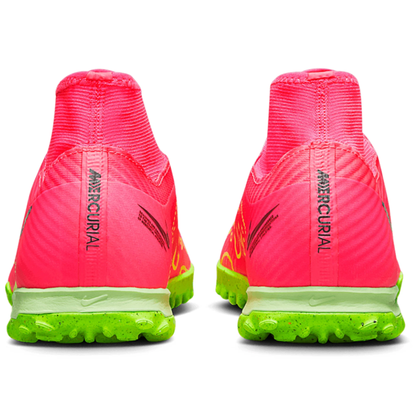 Nike Zoom Superfly 9 Academy Turf Soccer Shoes (Pink Blast/Volt-Gridir ...