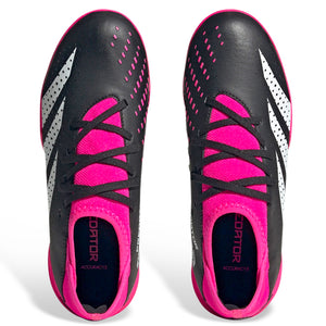 adidas Jr. Predator Accuracy.3 Turf Soccer Shoes (Black/Team Shock Pink)