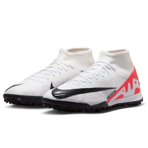 Nike Zoom Superfly 9 Academy Turf Soccer Shoes (Bright Crimson/White)