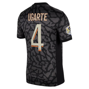Nike Paris Saint-Germain Manuel Ugarte Third Jersey w/ Ligue 1 Patch 23/24 (Anthracite/Black/Stone)