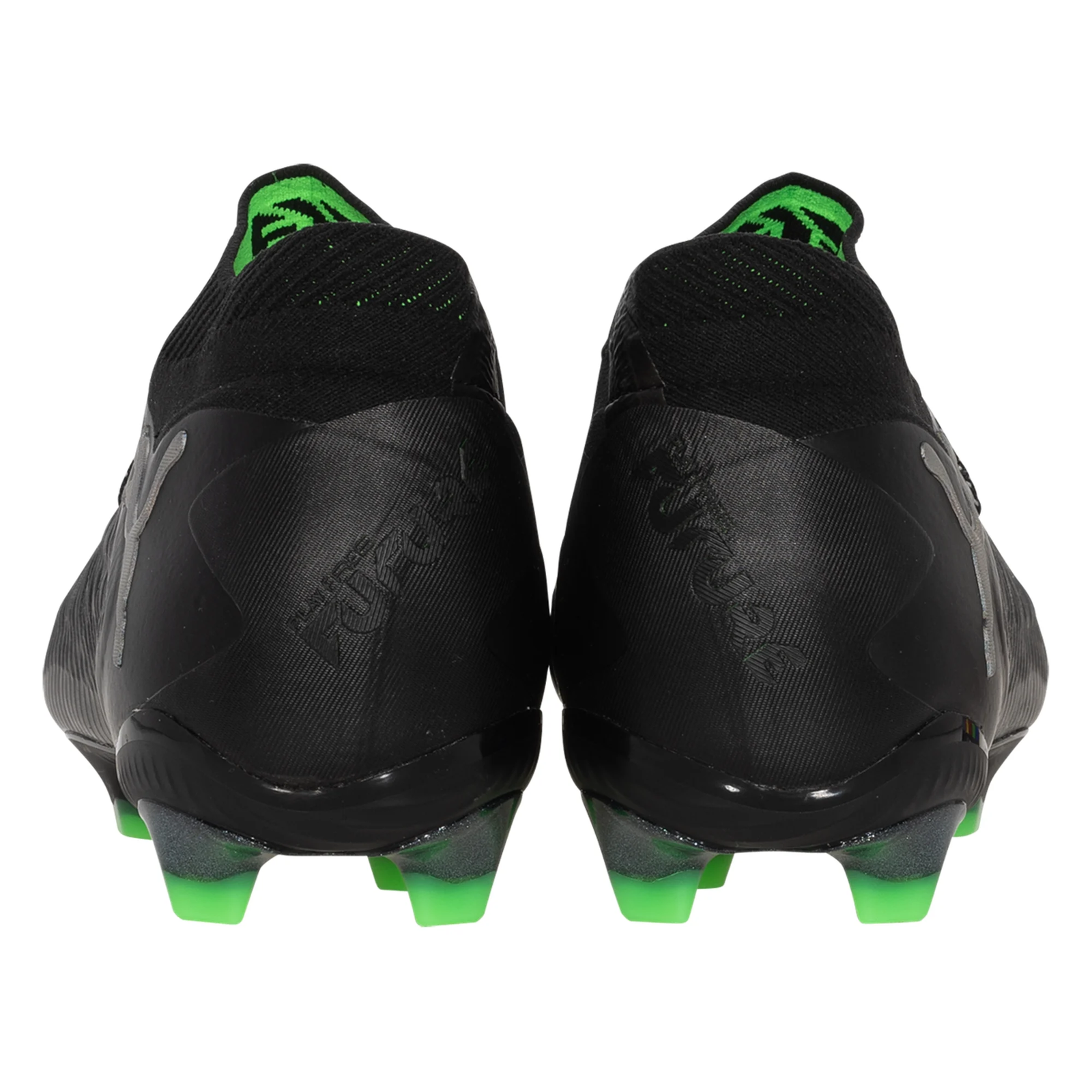 Puma Future 8 Ultimate FG Soccer Cleats (Black/Cool Grey/Fluo Green)