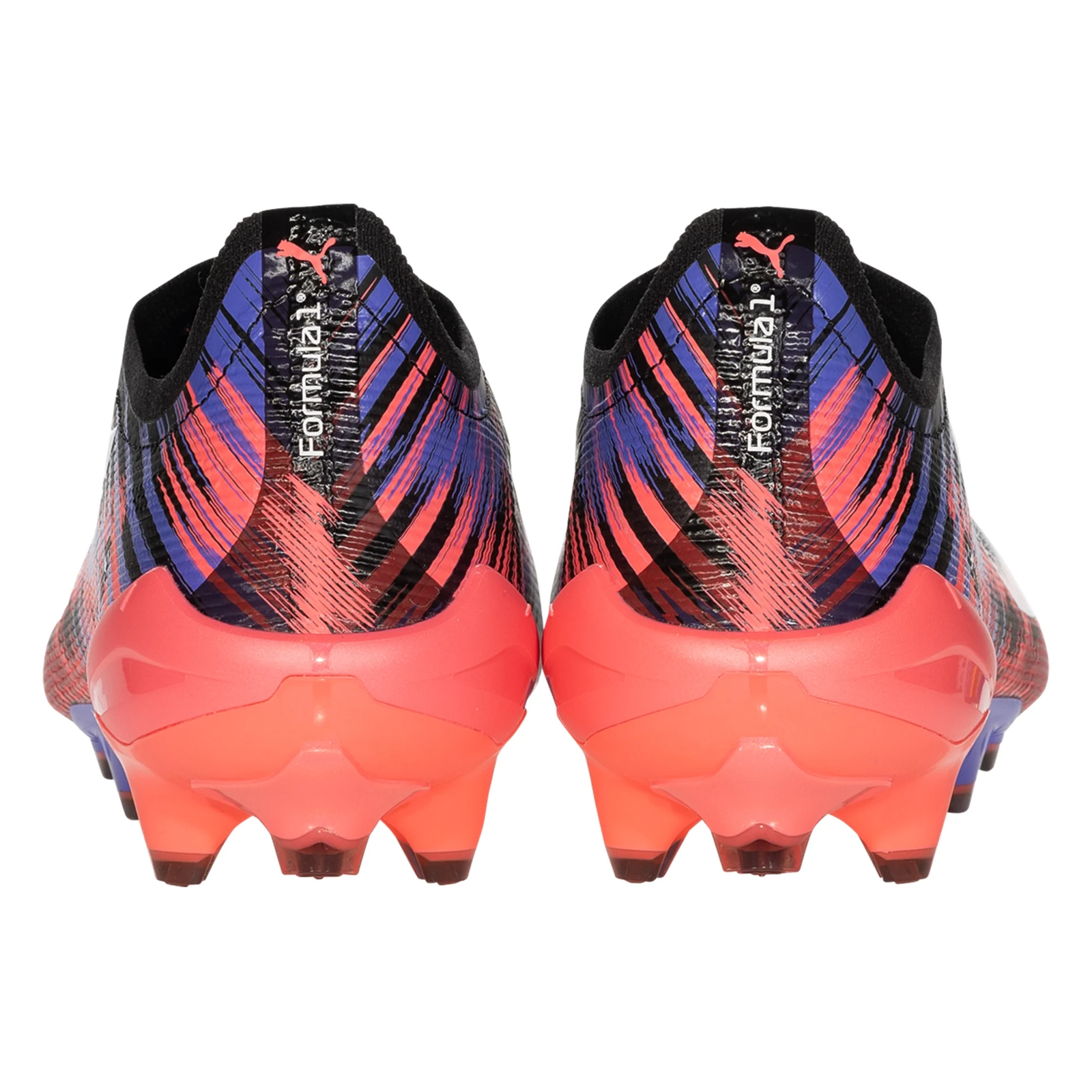 Puma Ultra 5 Ultimate F1 FG Soccer Cleats (Black/Sunset Glow/Dark Amethyst)