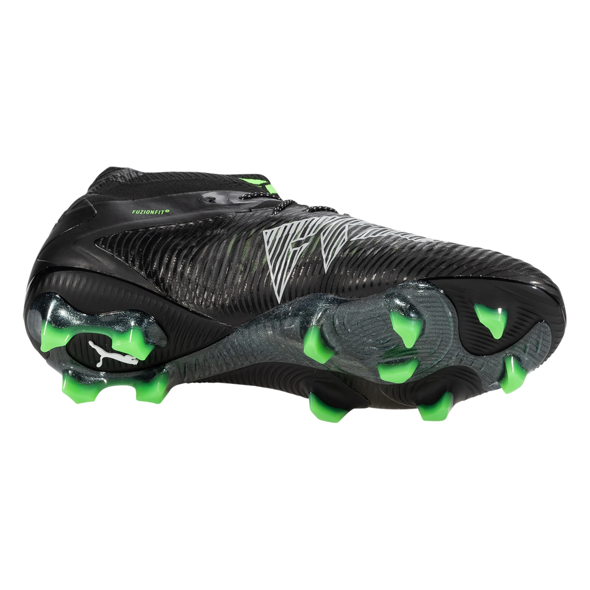 Puma Future 8 Ultimate FG Soccer Cleats (Black/Cool Grey/Fluo Green)