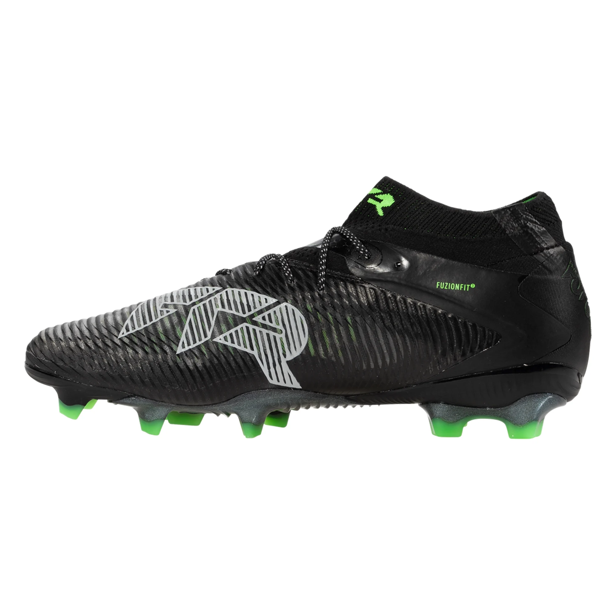 Puma Future 8 Ultimate FG Soccer Cleats (Black/Cool Grey/Fluo Green)