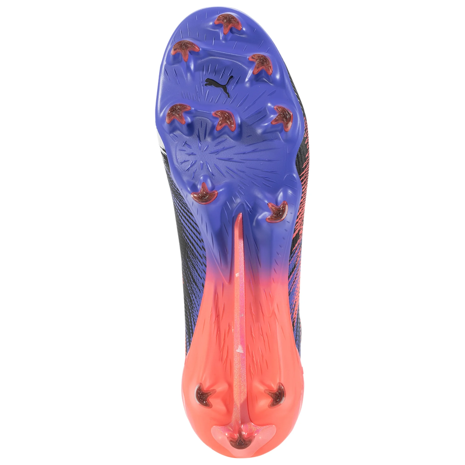 Puma Ultra 5 Ultimate F1 FG Soccer Cleats (Black/Sunset Glow/Dark Amethyst)