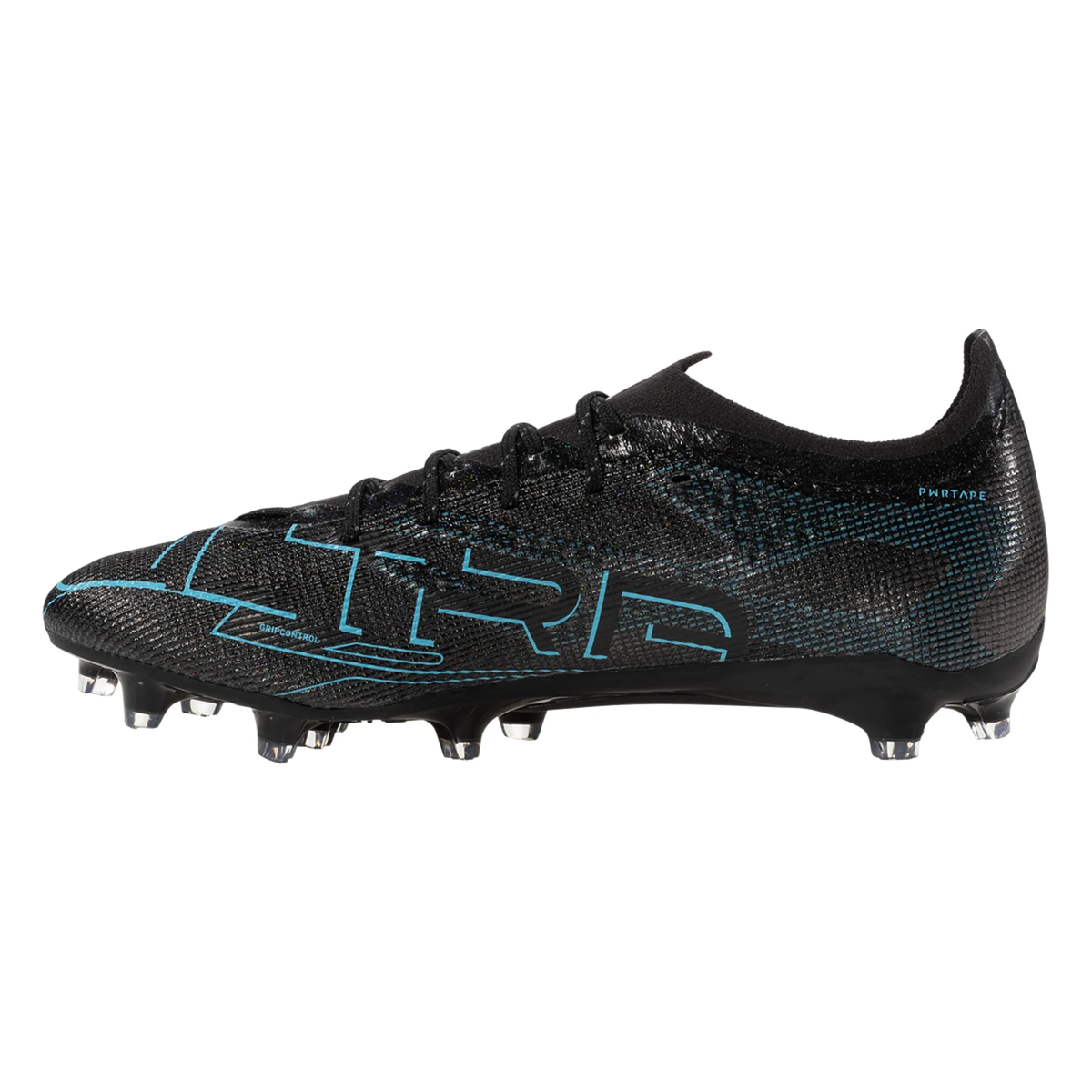 Puma Ultra 5 Pro FG/AG Soccer Cleats (Black/Silver/Bright Aqua)