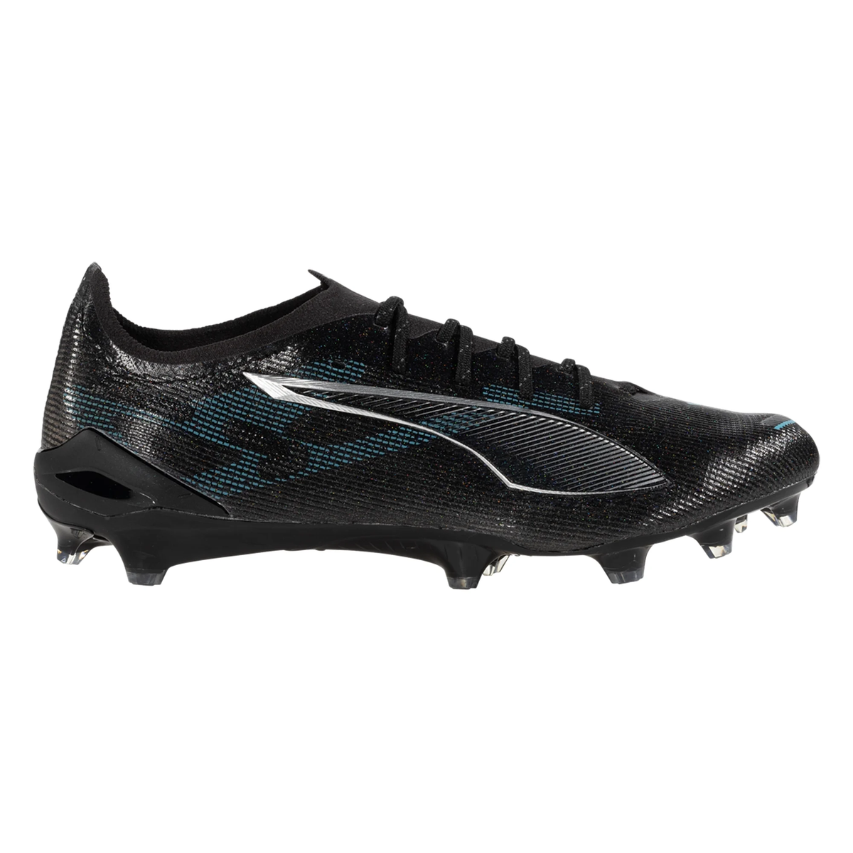 Puma Ultra 5 Ultimate FG Soccer Cleats (Black/Silver/Bright Royal)