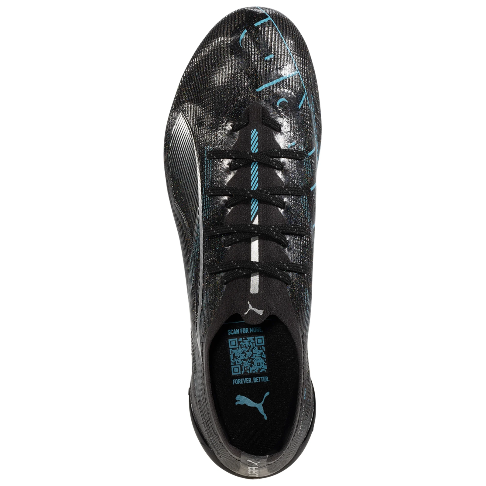 Puma Ultra 5 Ultimate FG Soccer Cleats (Black/Silver/Bright Royal)