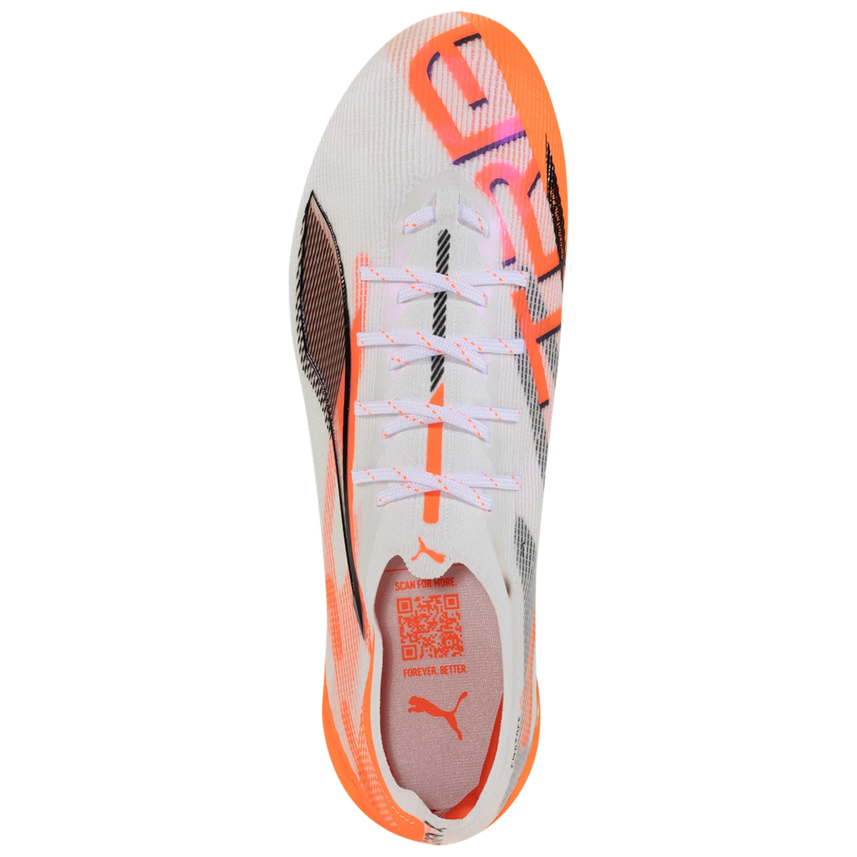 Puma Ultra 5 Ultimate FG Soccer Cleats (Puma White/Puma Black/Red)